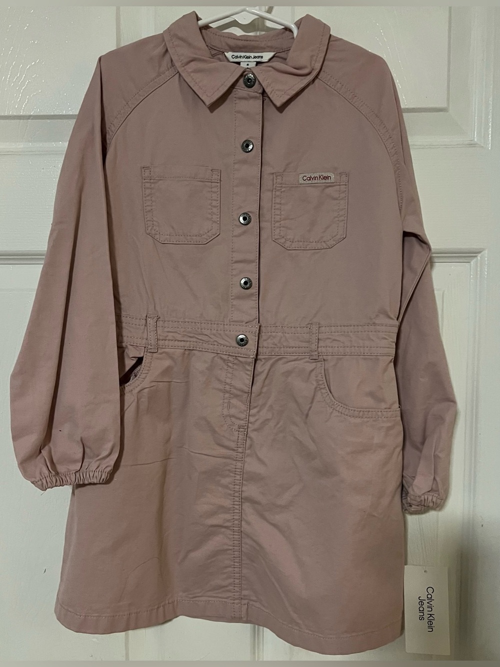 Calvin Klein Little Girl Jeans Mauve Utility Jacket